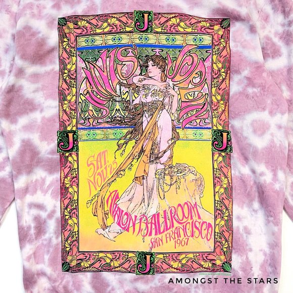 Janis Joplin Avalon Ballroom Tie Dye Sweatshirt - Picture 2 of 7